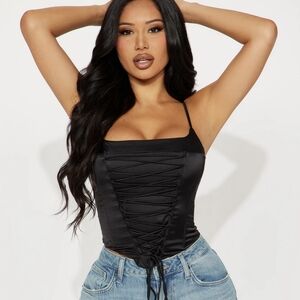 Fashion nova Zipup corset